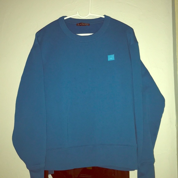 ACNE STUDIOSFairview Face sweatshirt Teal